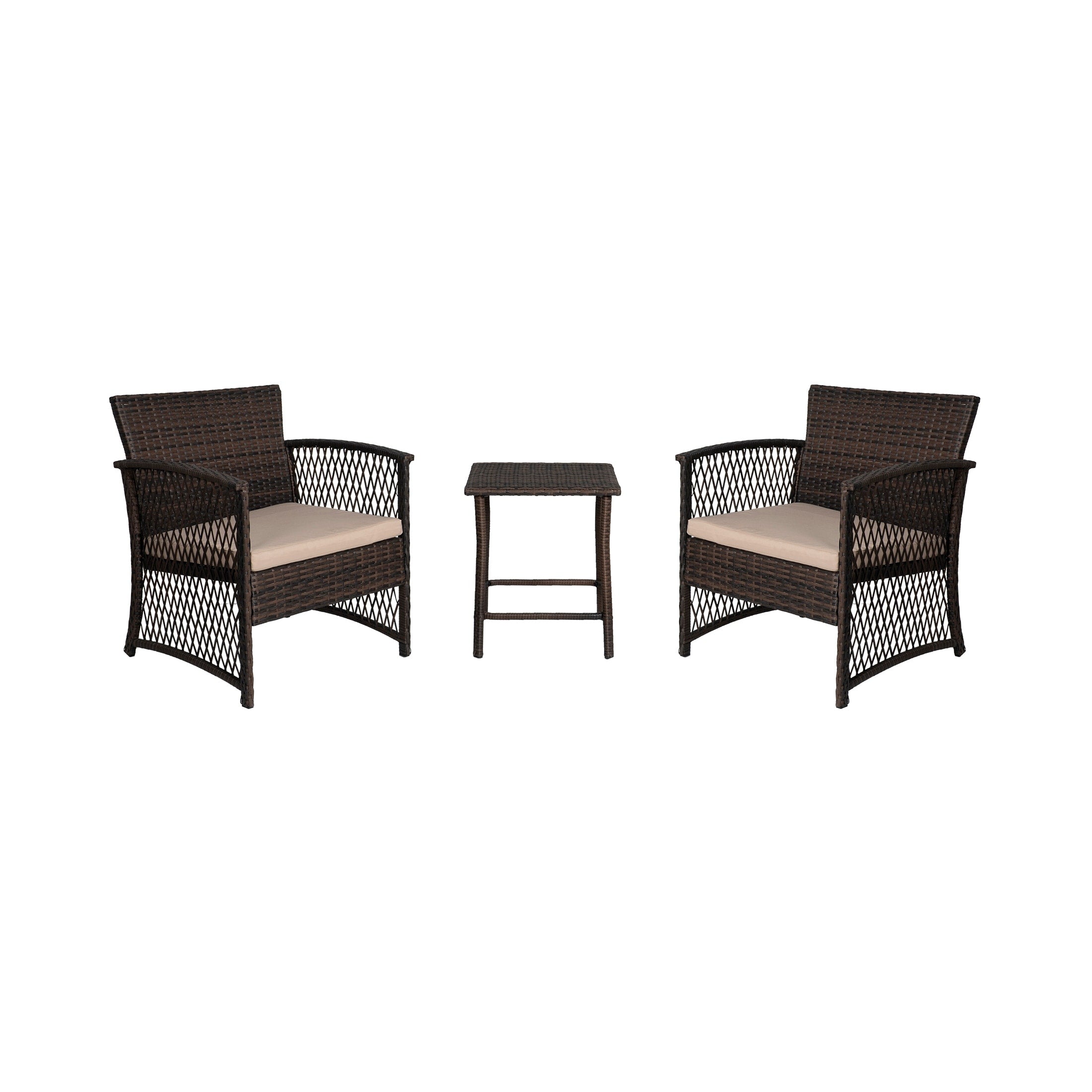 Set da giardino Heritage Outdoor in vimini da 3 pezzi
