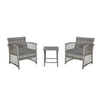 Set da giardino Heritage Outdoor in vimini da 3 pezzi