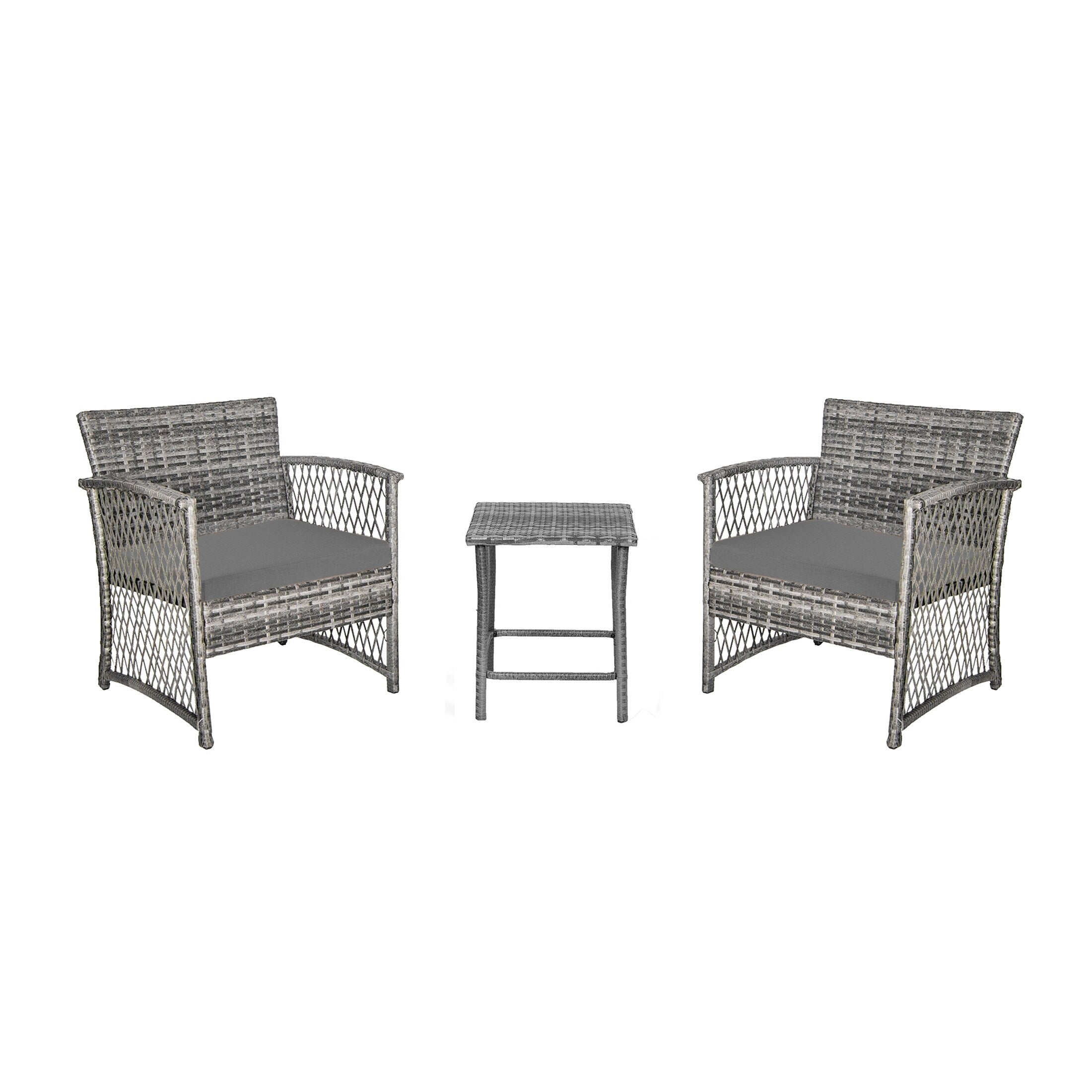 Set da giardino Heritage Outdoor in vimini da 3 pezzi