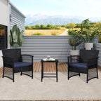 Set da giardino Heritage Outdoor in vimini da 3 pezzi