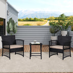 Set da giardino Heritage Outdoor in vimini da 3 pezzi