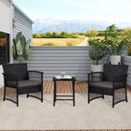 Set da giardino Heritage Outdoor in vimini da 3 pezzi