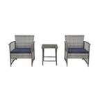 Set da giardino Heritage Outdoor in vimini da 3 pezzi