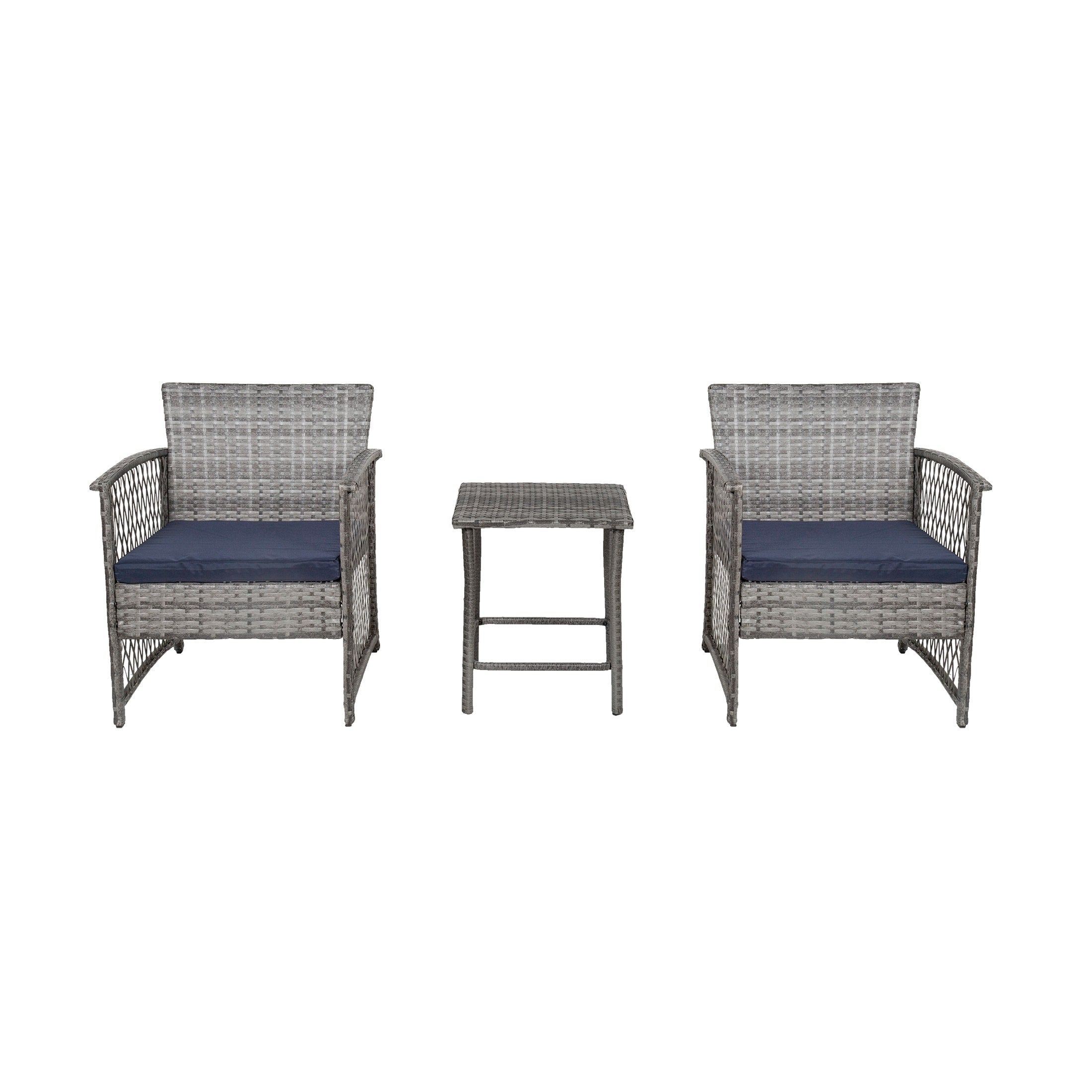 Set da giardino Heritage Outdoor in vimini da 3 pezzi