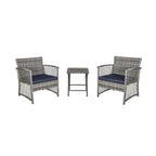 Set da giardino Heritage Outdoor in vimini da 3 pezzi