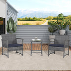 Set da giardino Heritage Outdoor in vimini da 3 pezzi