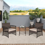 Set da giardino Heritage Outdoor in vimini da 3 pezzi