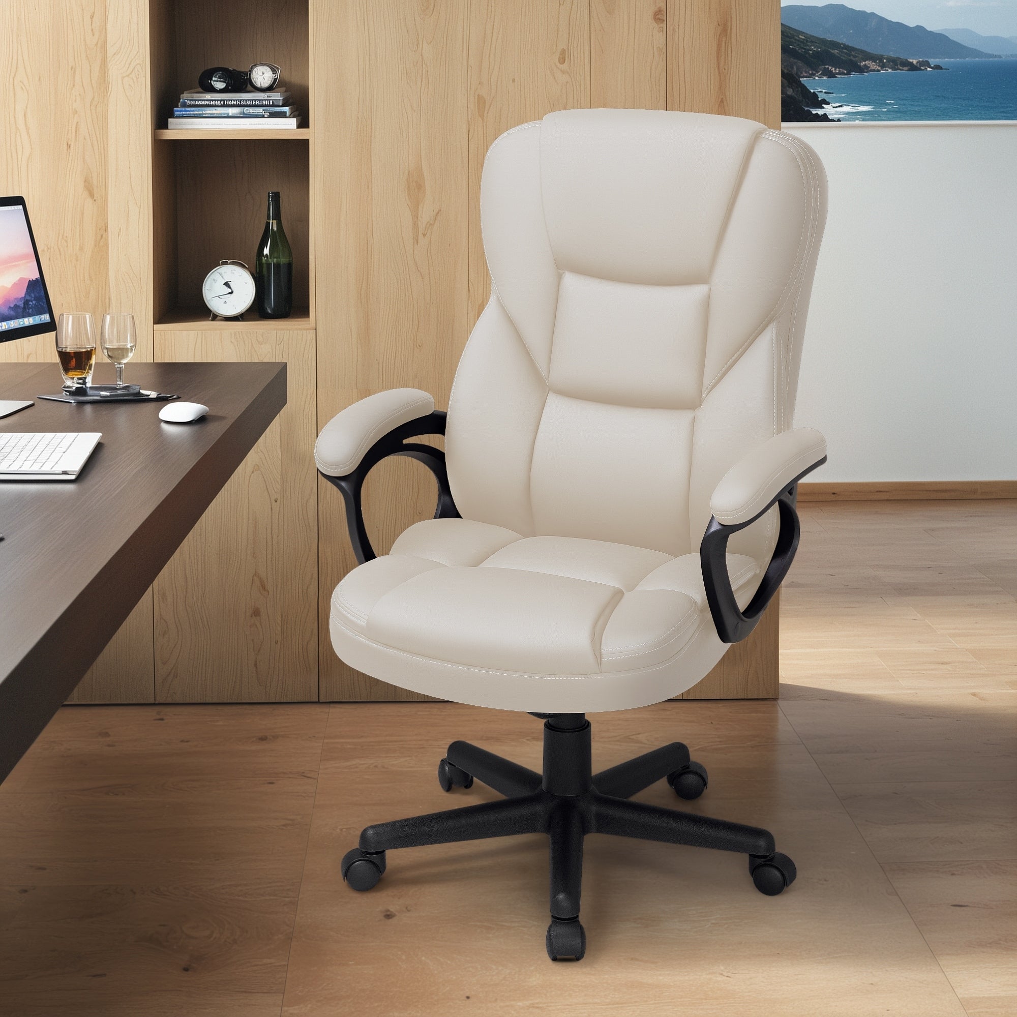 Sedia da ufficio Homall con schienale alto, sedia ergonomica per computer