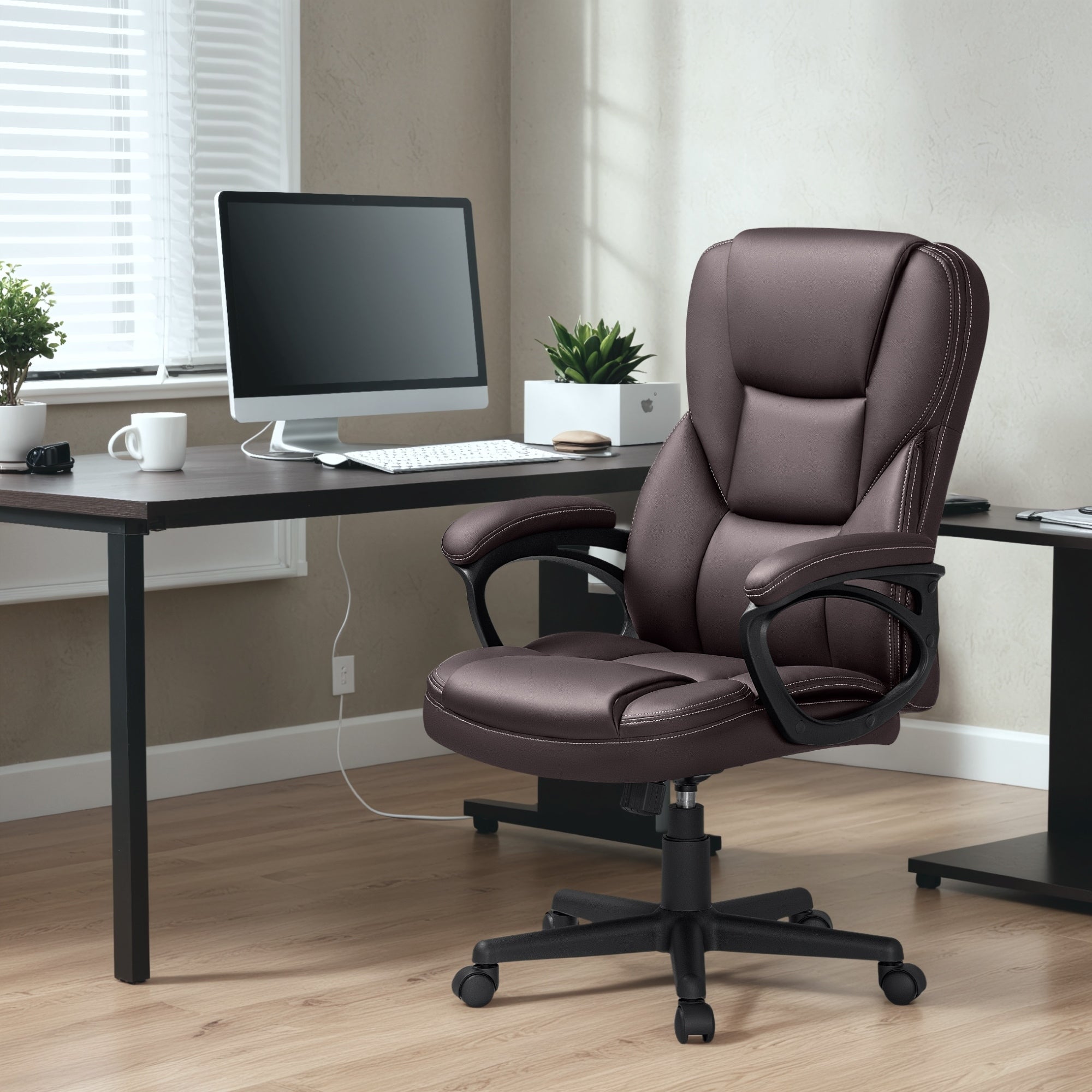 Sedia da ufficio Homall con schienale alto, sedia ergonomica per computer