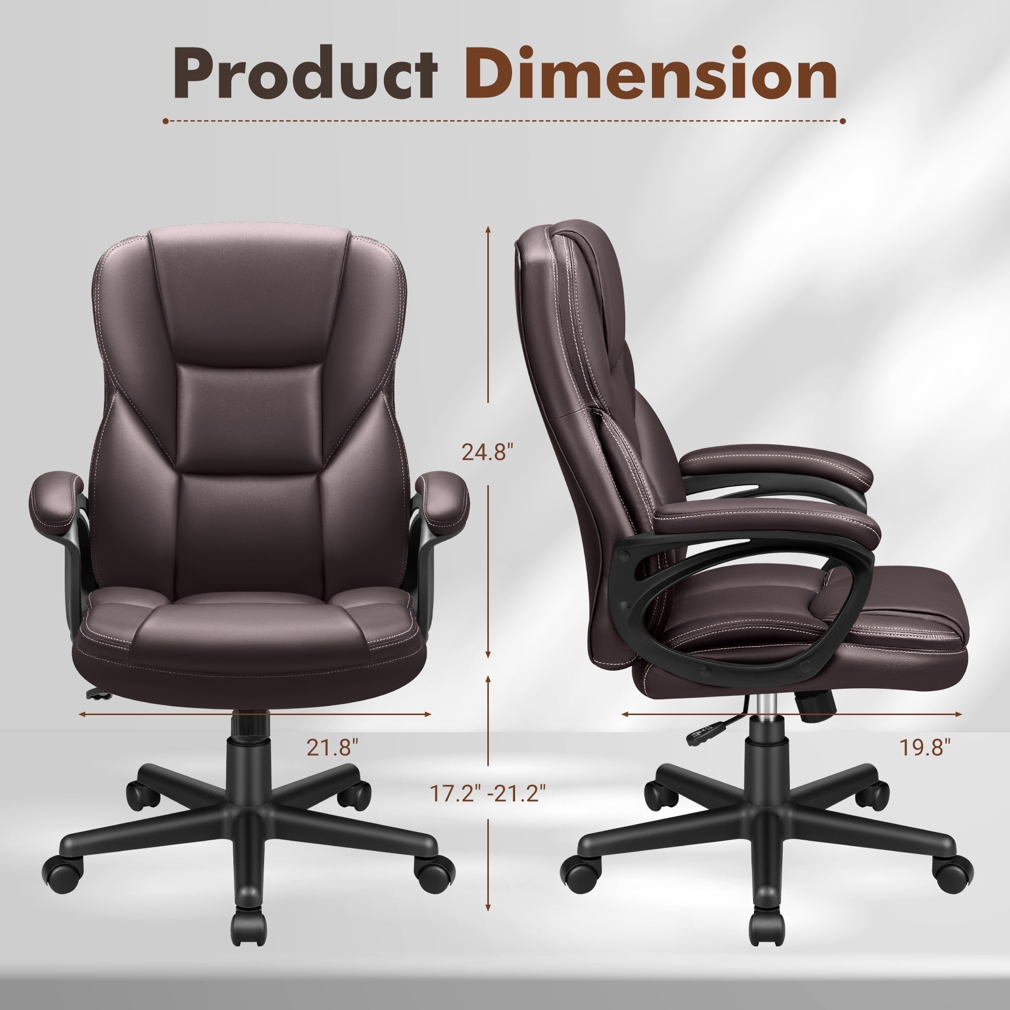 Sedia da ufficio Homall con schienale alto, sedia ergonomica per computer