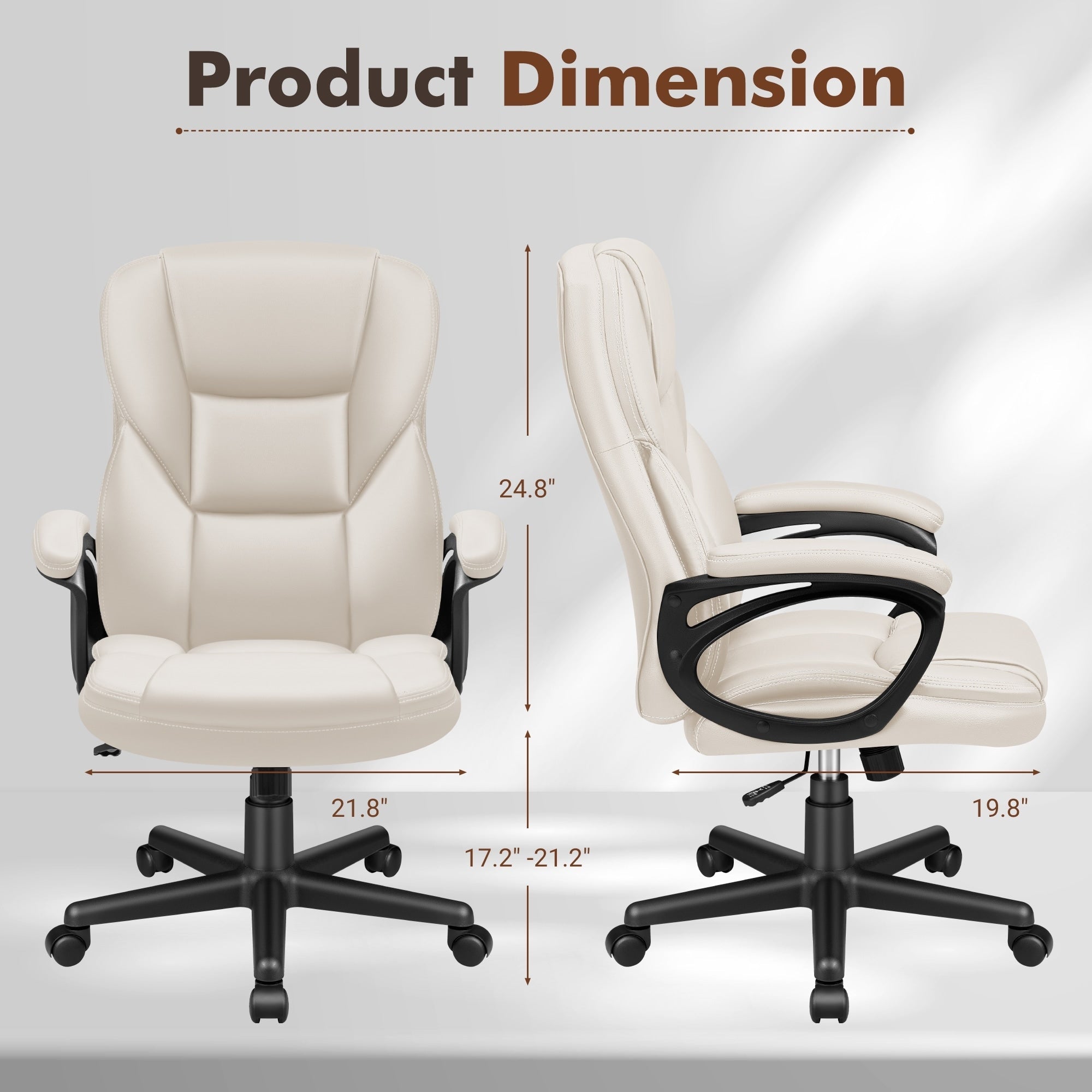 Sedia da ufficio Homall con schienale alto, sedia ergonomica per computer