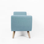 Panca contenitore moderna Sherpa HomePop con gambe in legno