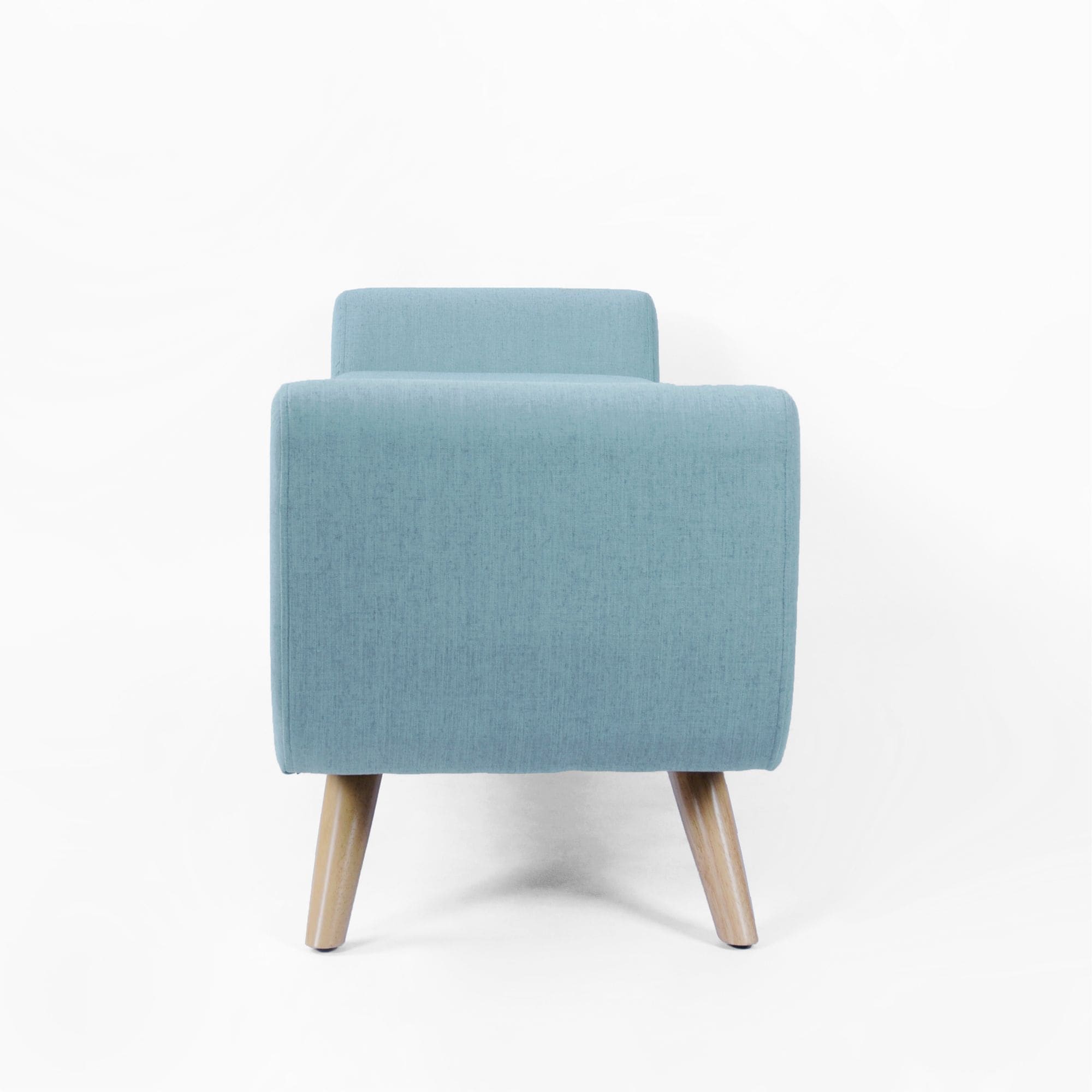 Panca contenitore moderna Sherpa HomePop con gambe in legno