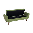 Panca contenitore moderna Sherpa HomePop con gambe in legno