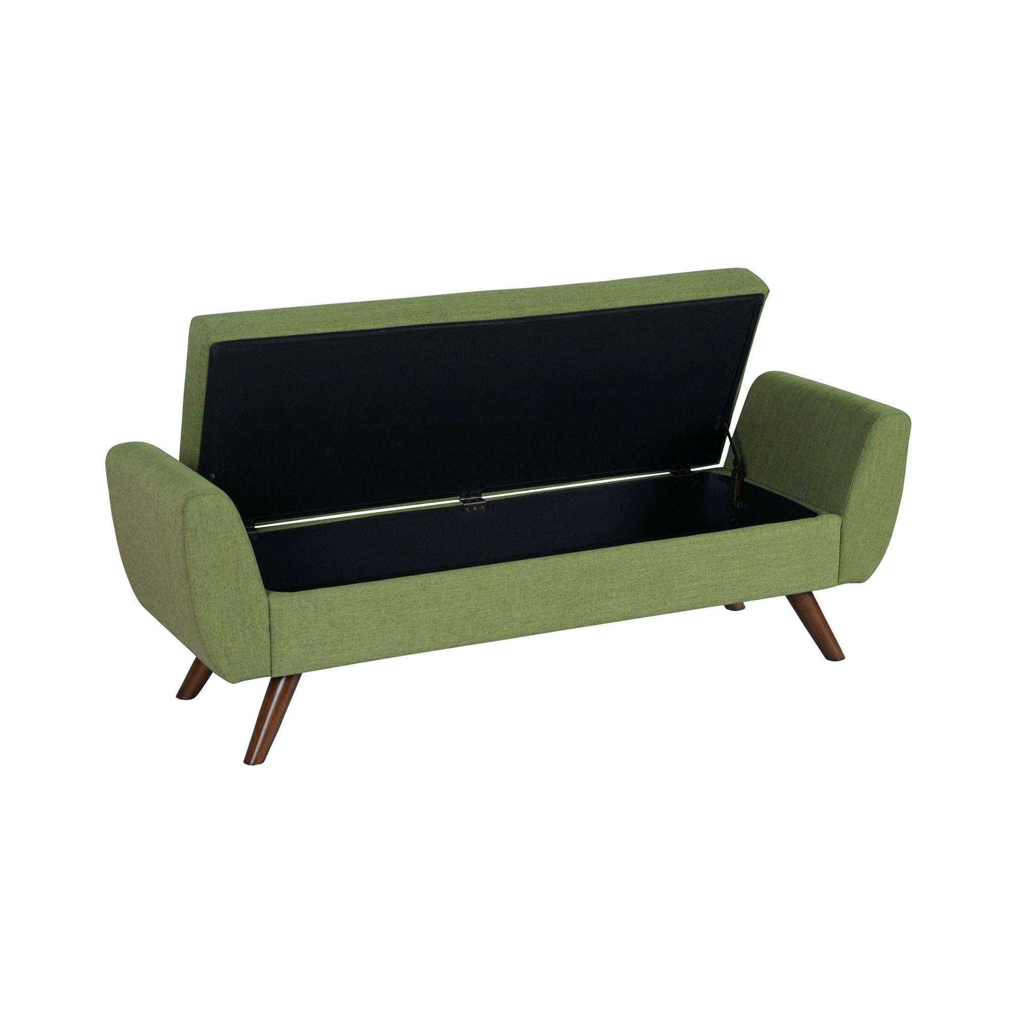Panca contenitore moderna Sherpa HomePop con gambe in legno