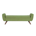 Panca contenitore moderna Sherpa HomePop con gambe in legno
