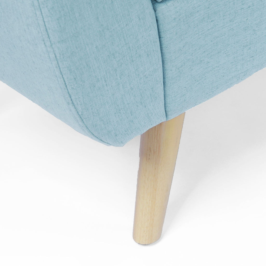 Panca contenitore moderna Sherpa HomePop con gambe in legno