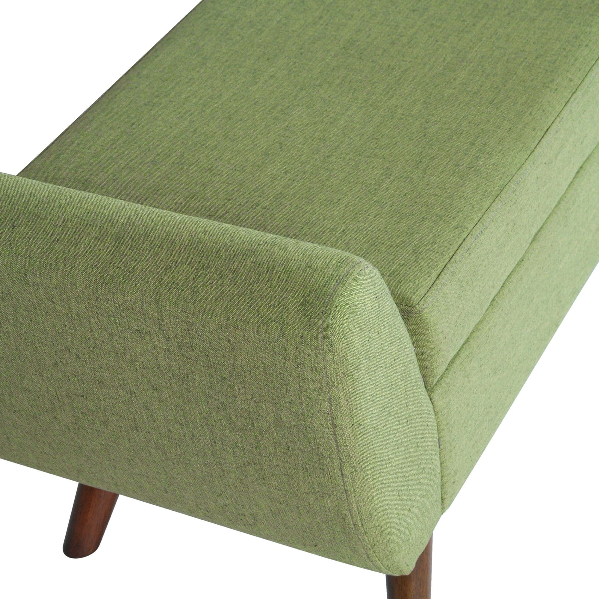 Panca contenitore moderna Sherpa HomePop con gambe in legno