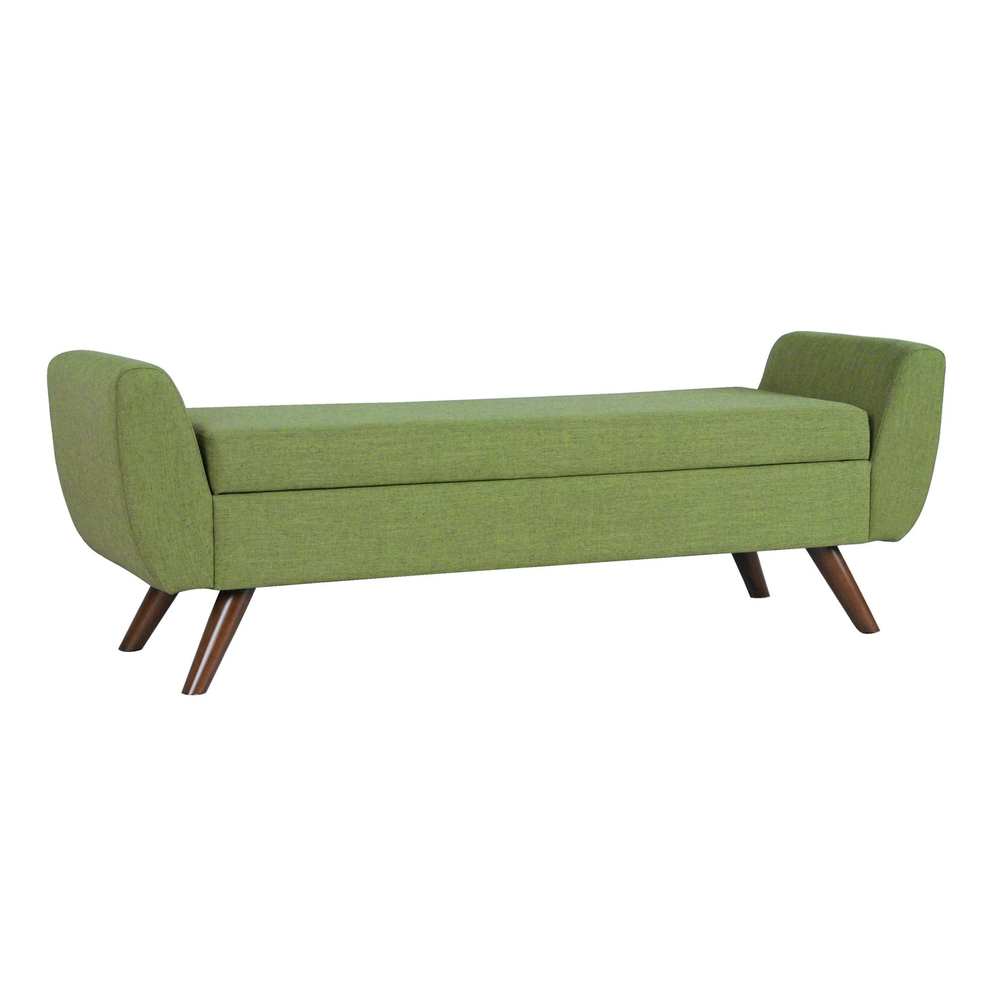 Panca contenitore moderna Sherpa HomePop con gambe in legno