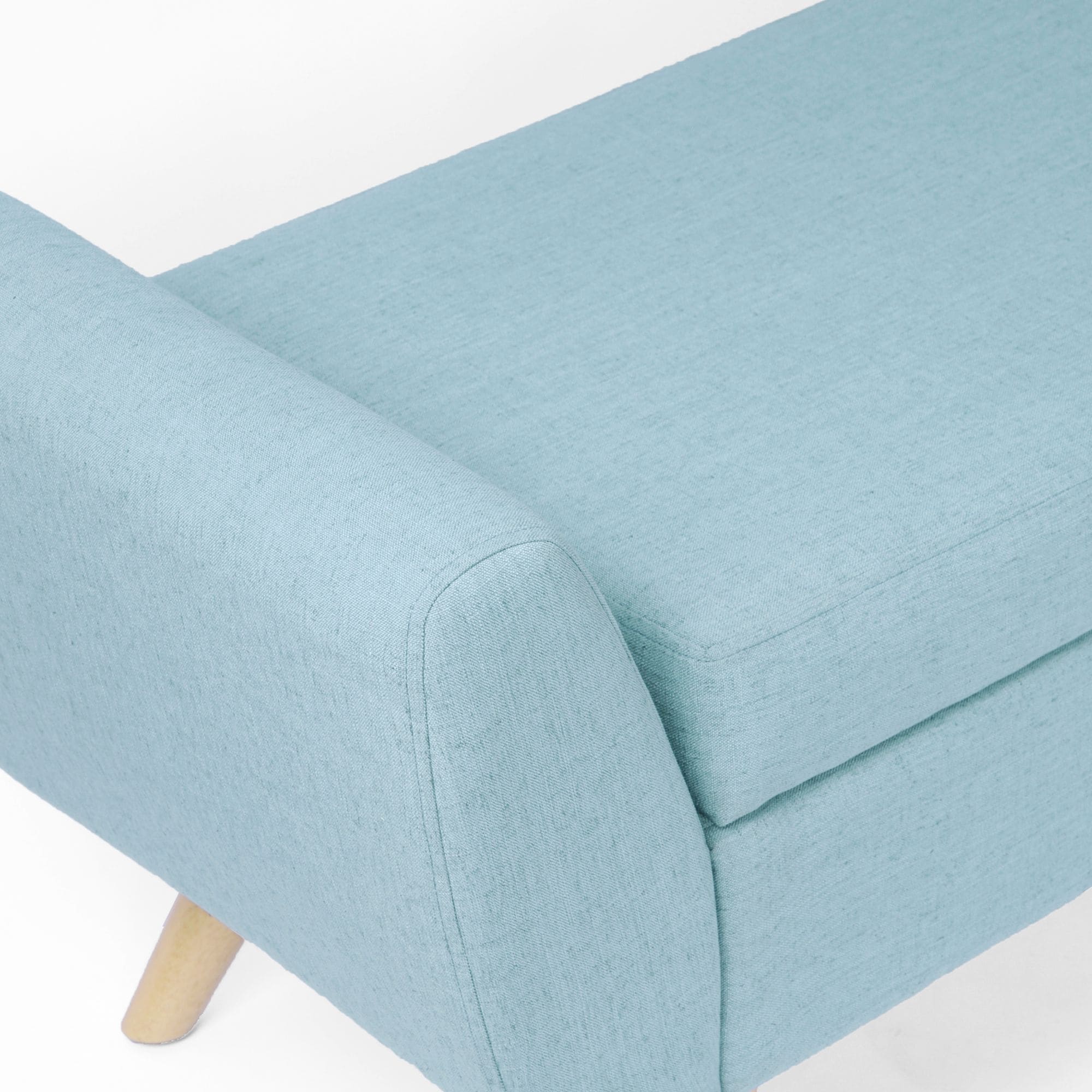 Panca contenitore moderna Sherpa HomePop con gambe in legno