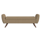 Panca contenitore moderna Sherpa HomePop con gambe in legno