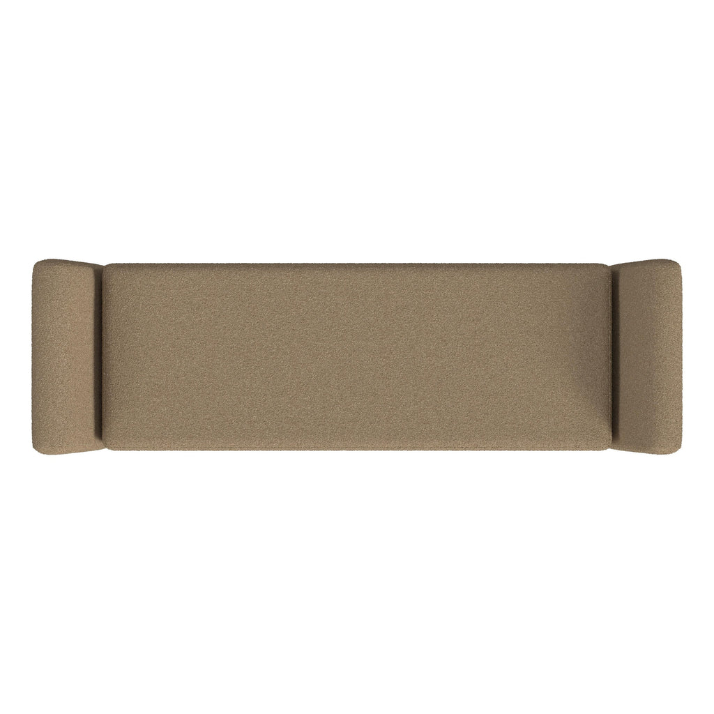 Panca contenitore moderna Sherpa HomePop con gambe in legno