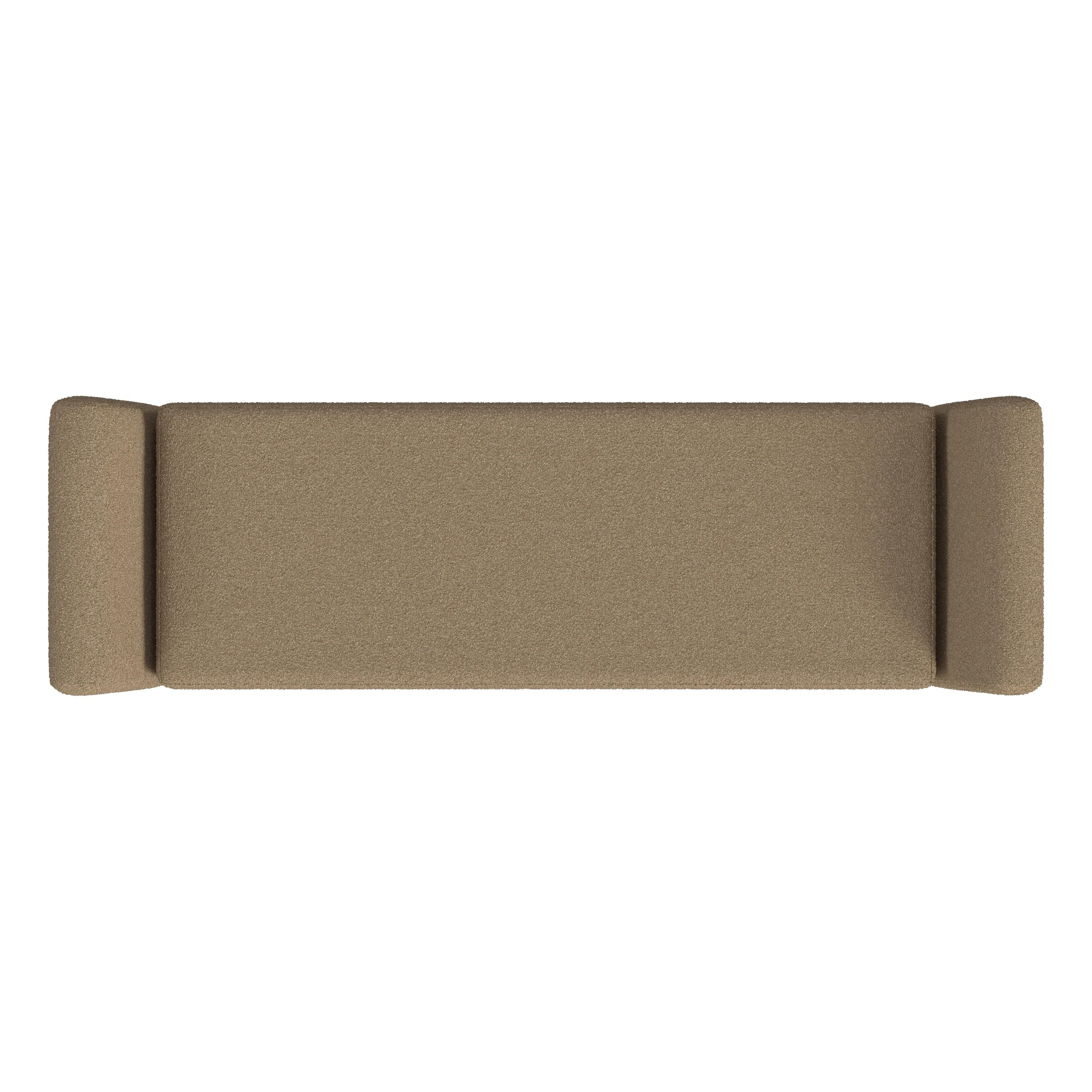 Panca contenitore moderna Sherpa HomePop con gambe in legno