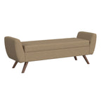 Panca contenitore moderna Sherpa HomePop con gambe in legno
