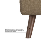 Panca contenitore moderna Sherpa HomePop con gambe in legno