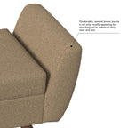 Panca contenitore moderna Sherpa HomePop con gambe in legno