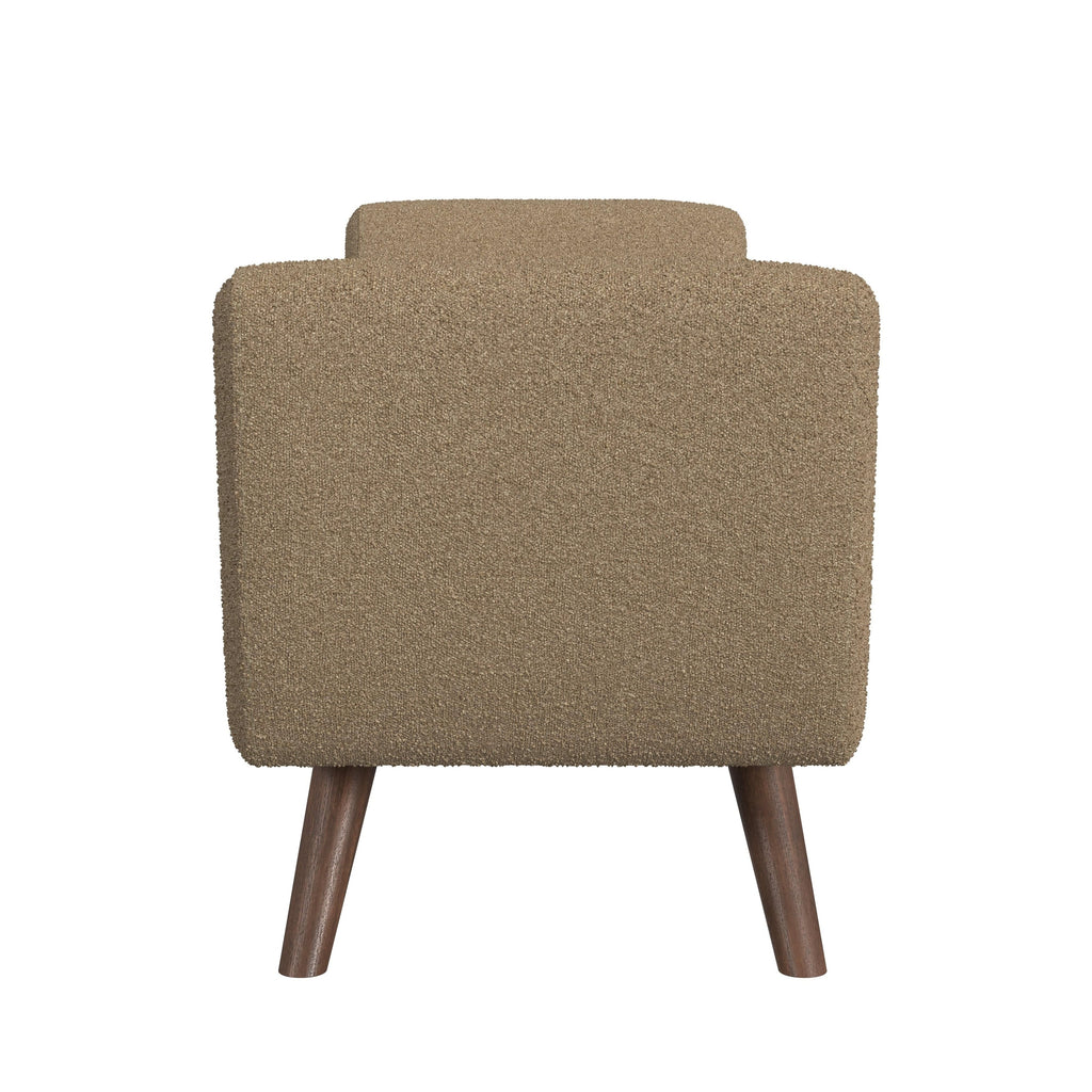 Panca contenitore moderna Sherpa HomePop con gambe in legno