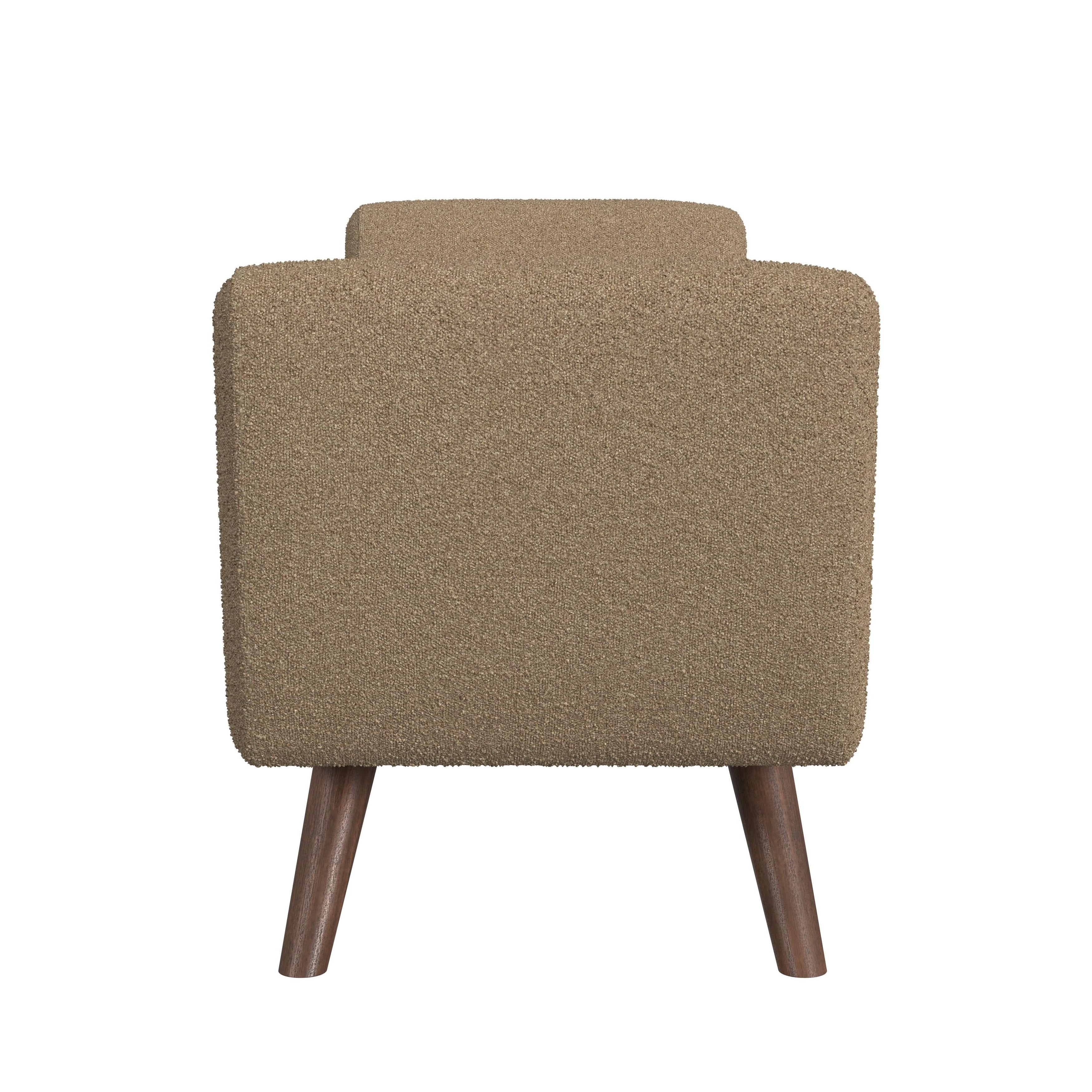 Panca contenitore moderna Sherpa HomePop con gambe in legno