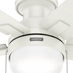 Ventilatore da soffitto Hunter 52 Anisten a basso profilo con luce LED e catenella - Moderno, contemporaneo, di transizione