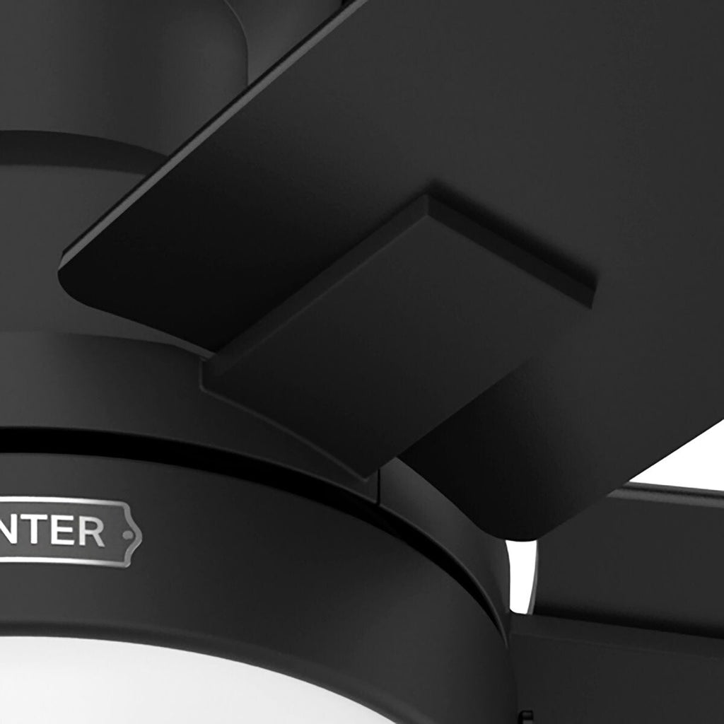 Ventilatore da soffitto Hunter 52 Anisten a basso profilo con luce LED e catenella - Moderno, contemporaneo, di transizione