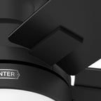 Ventilatore da soffitto Hunter 52 Anisten a basso profilo con luce LED e catenella - Moderno, contemporaneo, di transizione