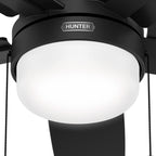 Ventilatore da soffitto Hunter 52 Anisten a basso profilo con luce LED e catenella - Moderno, contemporaneo, di transizione