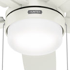 Ventilatore da soffitto Hunter 52 Anisten a basso profilo con luce LED e catenella - Moderno, contemporaneo, di transizione