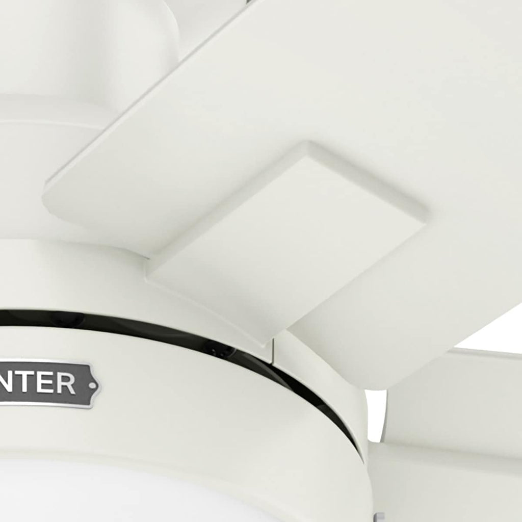 Ventilatore da soffitto Hunter 52 Anisten a basso profilo con luce LED e catenella - Moderno, contemporaneo, di transizione