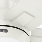 Ventilatore da soffitto Hunter 52 Anisten a basso profilo con luce LED e catenella - Moderno, contemporaneo, di transizione