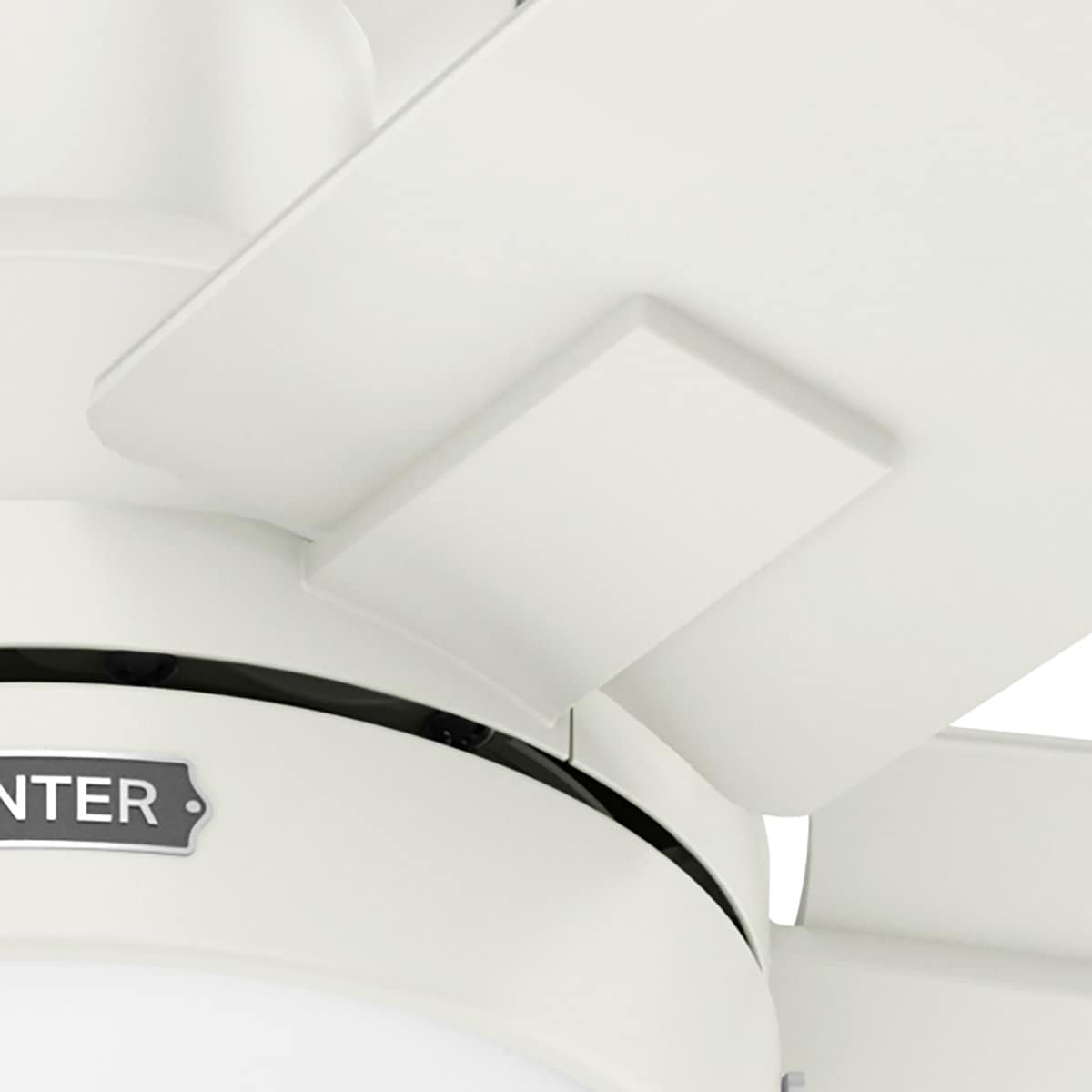 Ventilatore da soffitto Hunter 52 Anisten a basso profilo con luce LED e catenella - Moderno, contemporaneo, di transizione