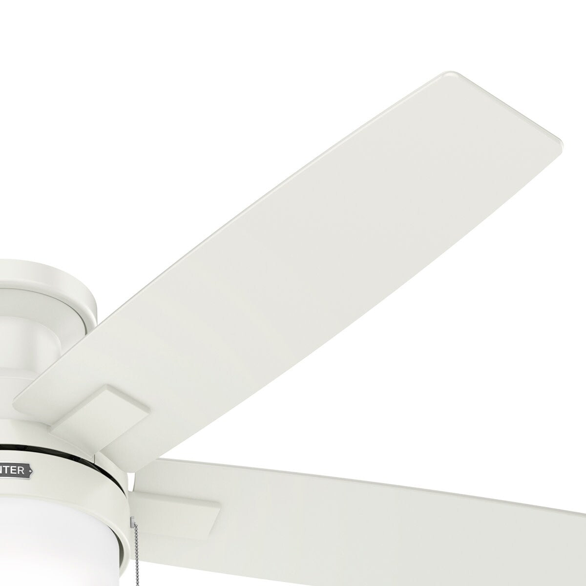 Ventilatore da soffitto Hunter 52 Anisten a basso profilo con luce LED e catenella - Moderno, contemporaneo, di transizione
