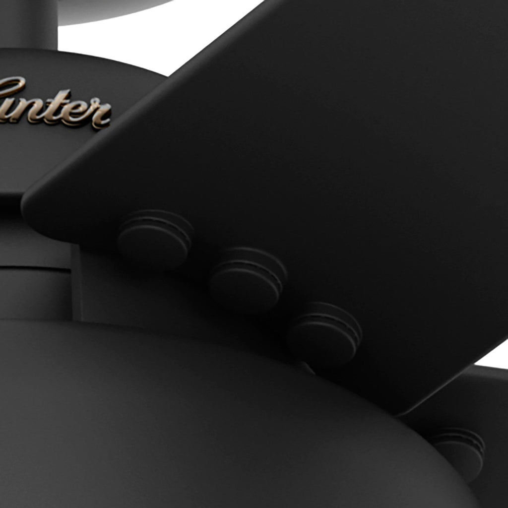 Ventilatore da soffitto Hunter 52 Autumn Breeze II con luce LED per interni ed esterni e telecomando portatile - Industriale, di transizione, moderno, a gabbia