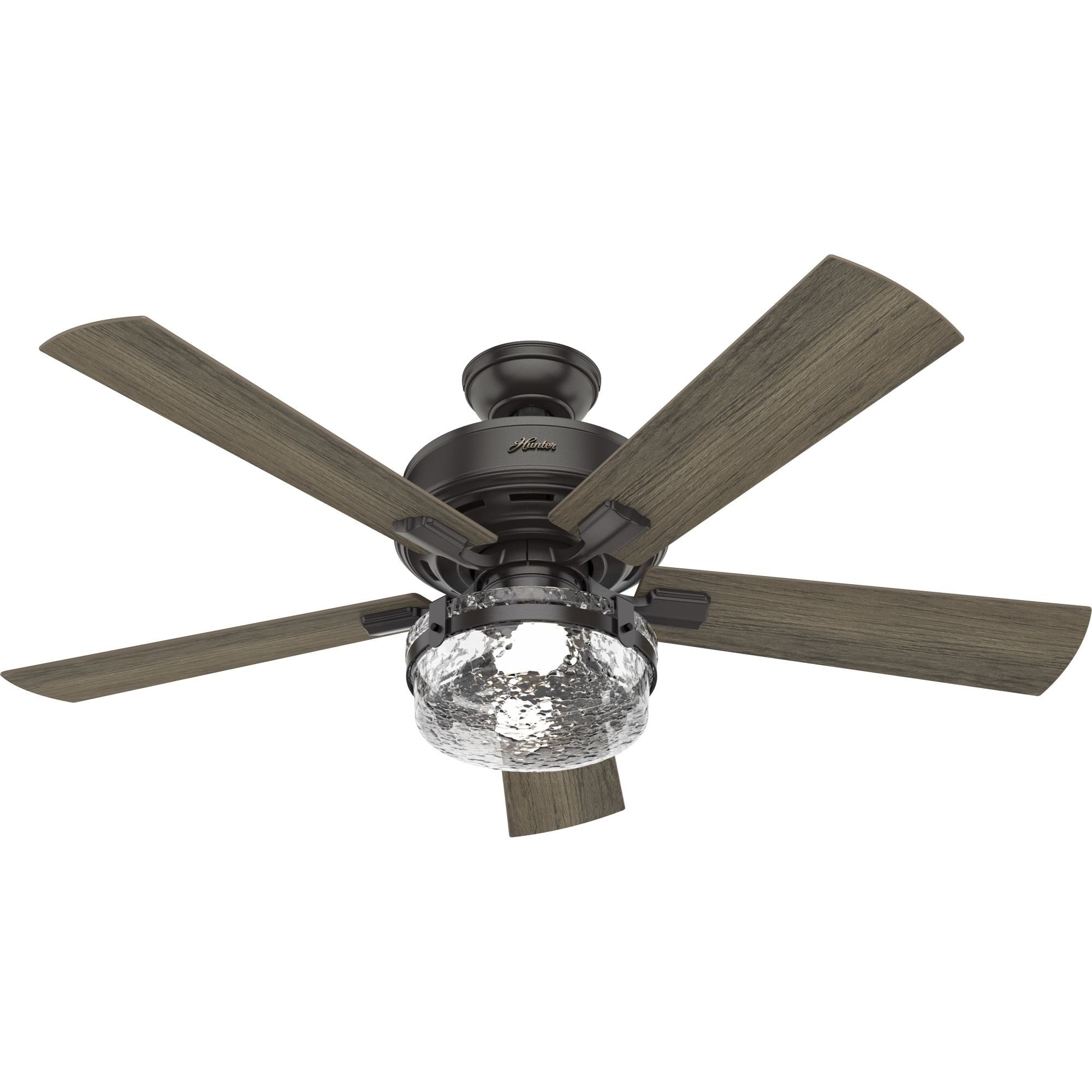 Ventilatore da soffitto per interni/esterni Hunter 52 Canyon Ridge, luce LED, telecomando portatile - Stile rustico, stile rustico, stile industriale