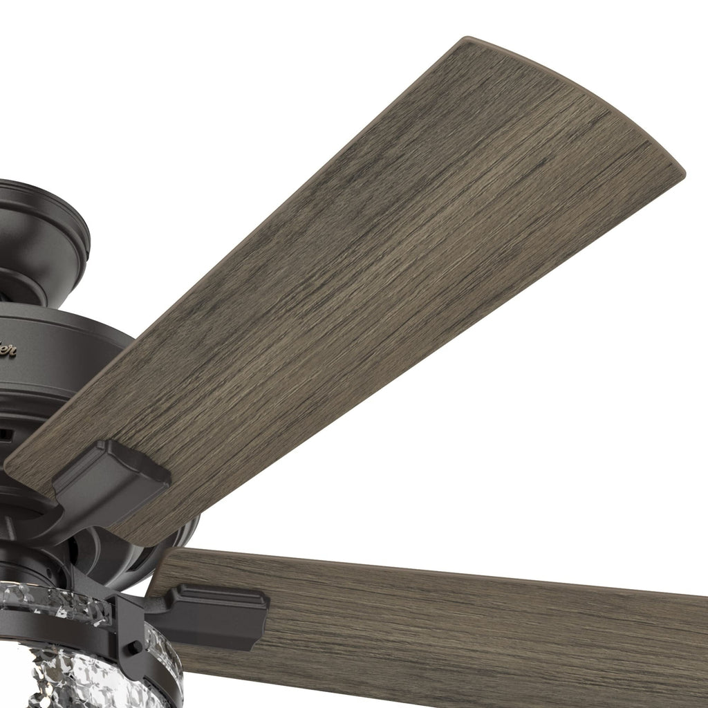 Ventilatore da soffitto per interni/esterni Hunter 52 Canyon Ridge, luce LED, telecomando portatile - Stile rustico, stile rustico, stile industriale