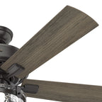 Ventilatore da soffitto per interni/esterni Hunter 52 Canyon Ridge, luce LED, telecomando portatile - Stile rustico, stile rustico, stile industriale