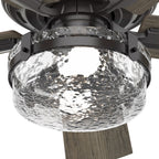 Ventilatore da soffitto per interni/esterni Hunter 52 Canyon Ridge, luce LED, telecomando portatile - Stile rustico, stile rustico, stile industriale