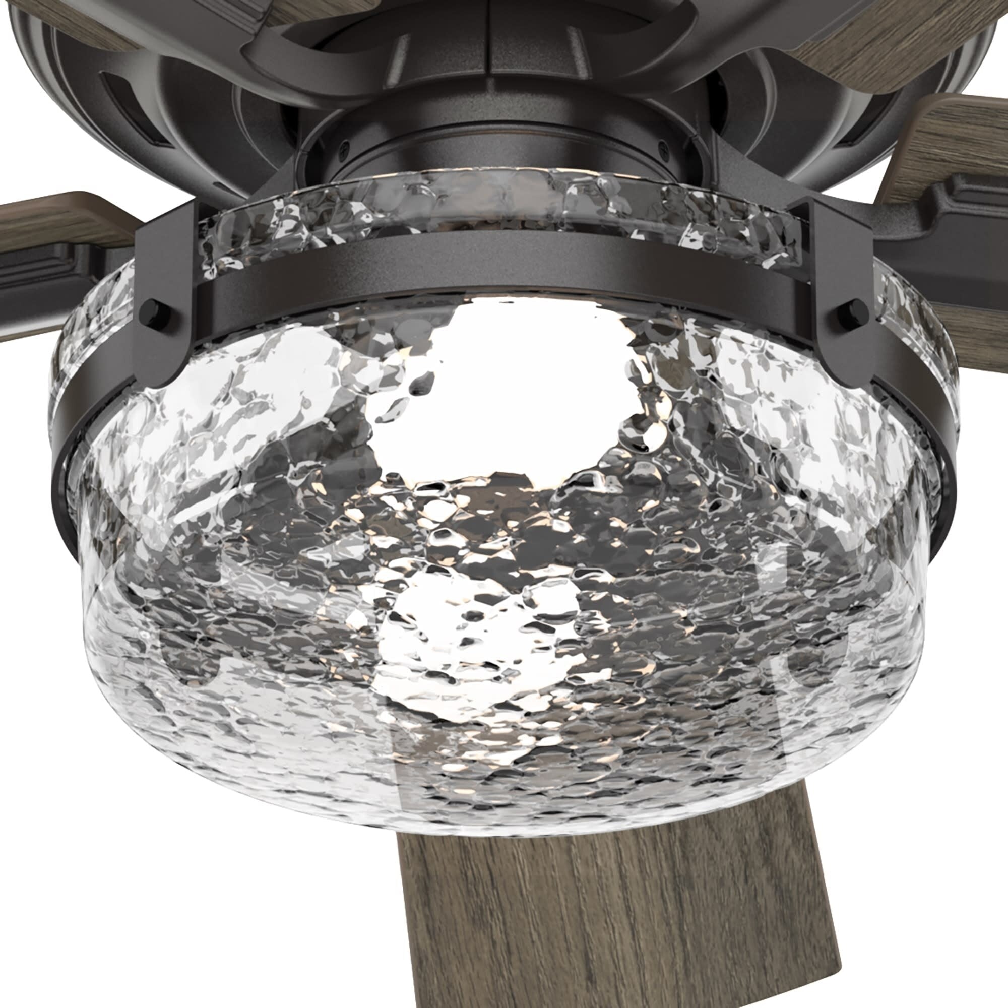 Ventilatore da soffitto per interni/esterni Hunter 52 Canyon Ridge, luce LED, telecomando portatile - Stile rustico, stile rustico, stile industriale