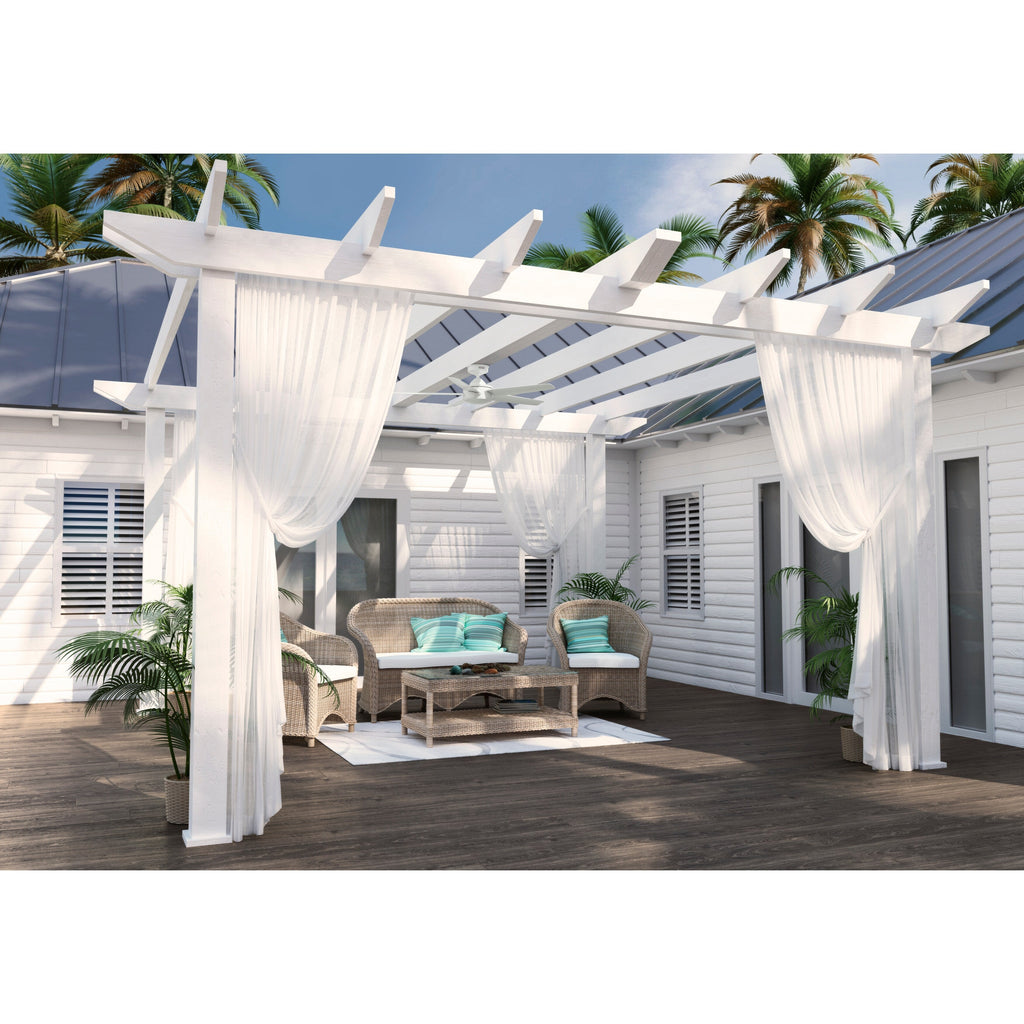Ventilatore da soffitto per interni/esterni Hunter 52 Shorebreak WeatherMax con controllo a parete - Resistente alle condizioni meteorologiche estreme, al sale e alla corrosione