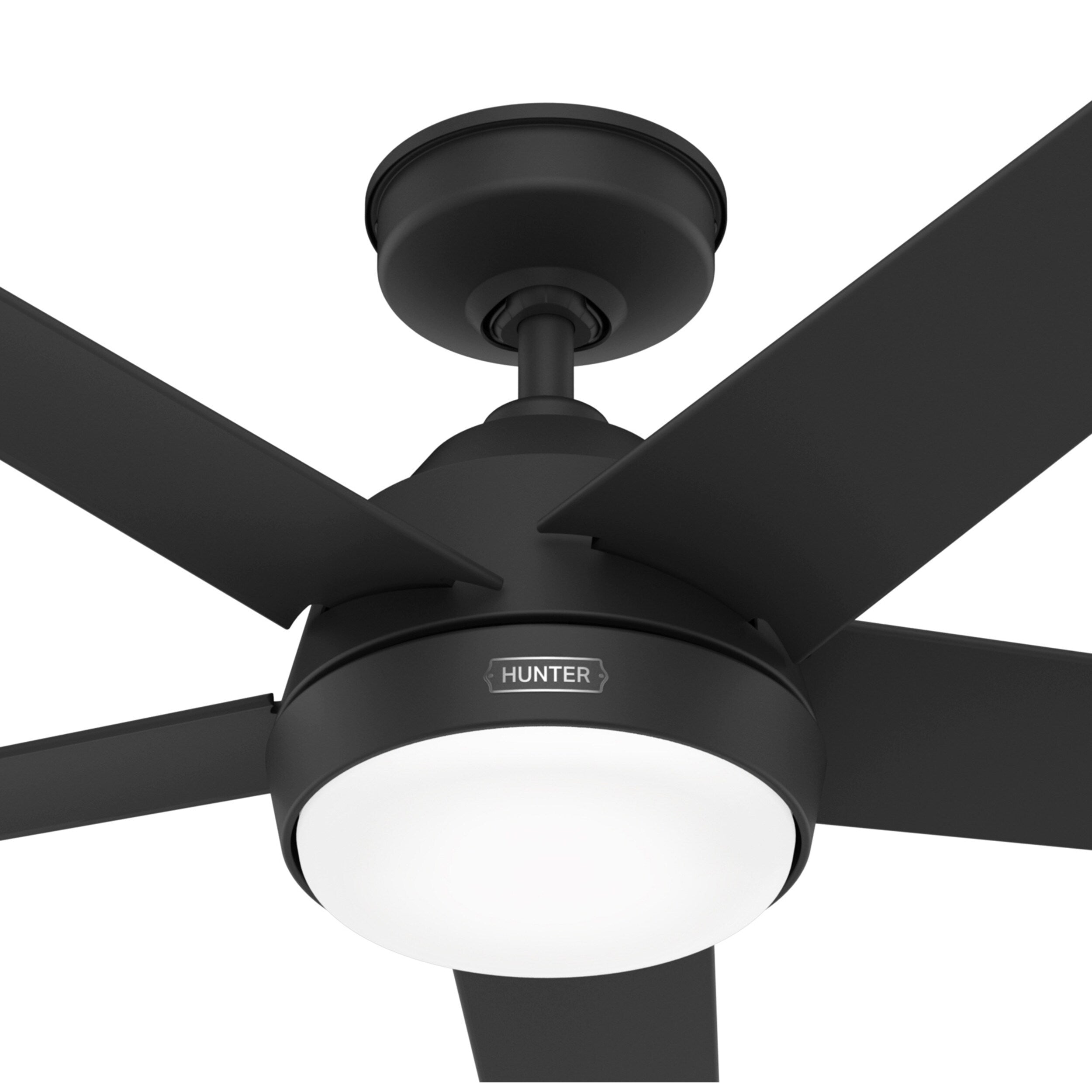 Ventilatore da soffitto per esterni Hunter 52 Skyflow con kit di luci a LED, controllo a parete - Stile moderno e contemporaneo costiero - WeatherMax - ANTIPIOGGIA!