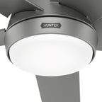 Ventilatore da soffitto per esterni Hunter 52 Skyflow con kit di luci a LED, controllo a parete - Stile moderno e contemporaneo costiero - WeatherMax - ANTIPIOGGIA!